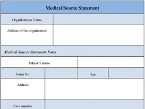 Medical Source Statement Form