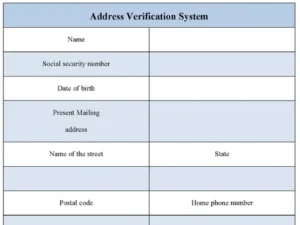 Address Verification System