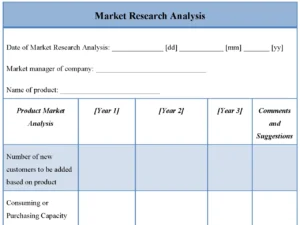 Market Research Analysis Template