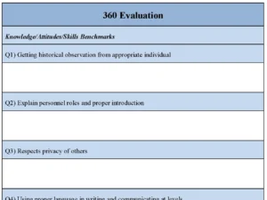 360 Evaluation Form