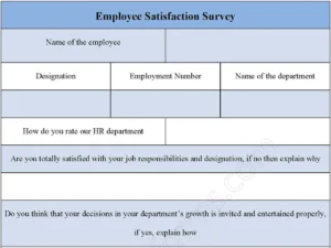Employee Satisfaction Survey Template