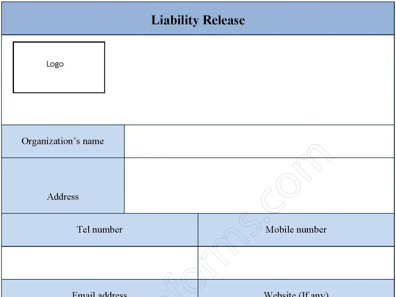 Liability Release Form