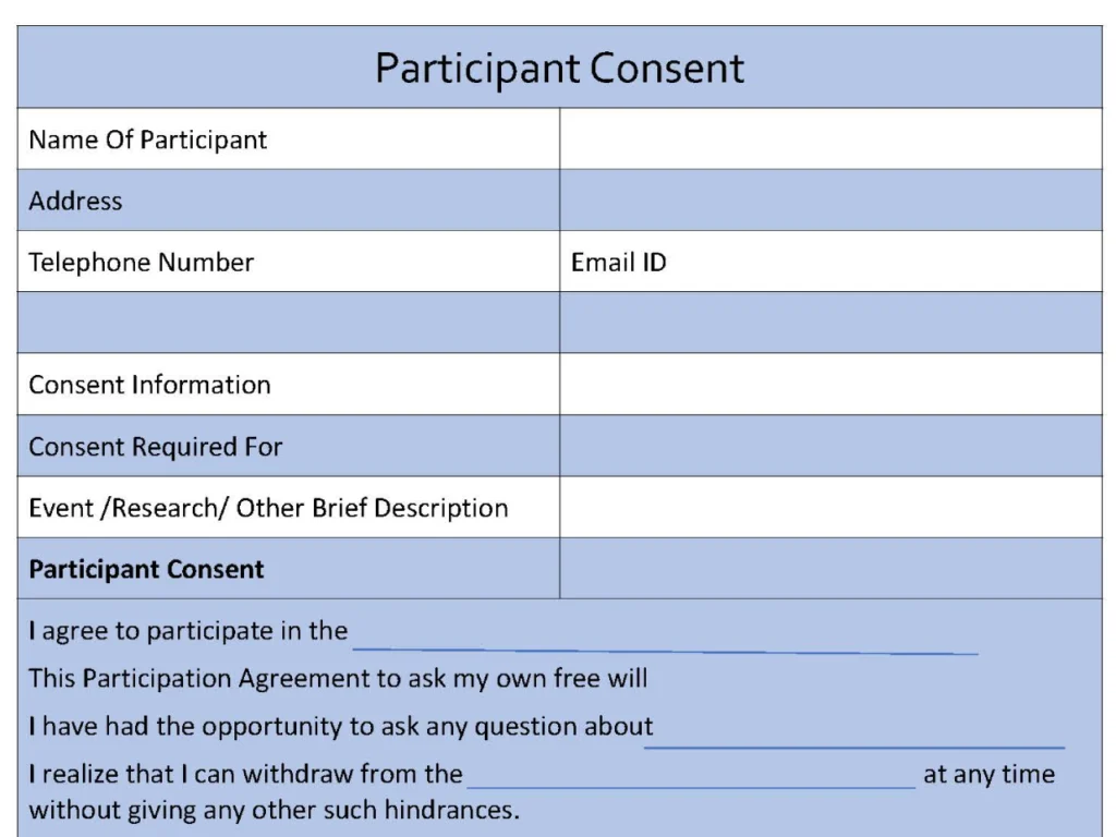 Participant Consent Form