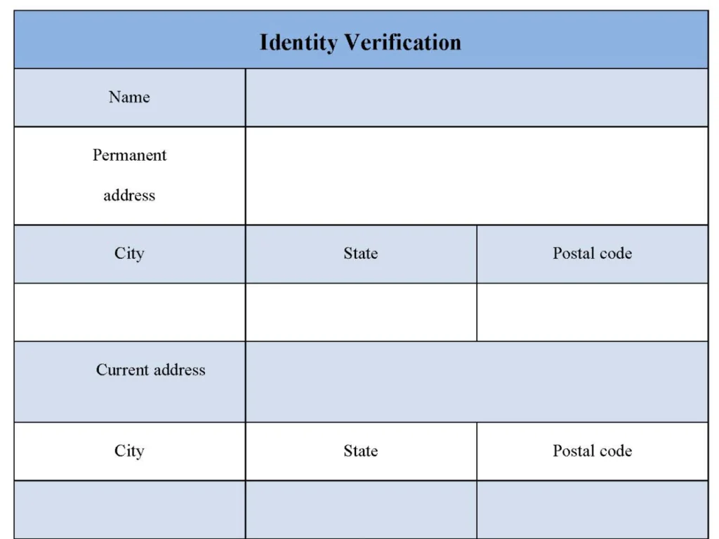 Identity Verification Form