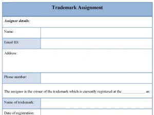 Trademark Assignment Form
