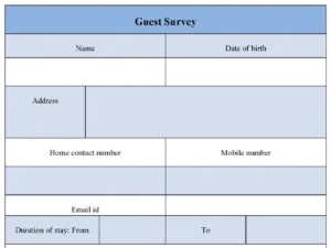 Guest Survey Form