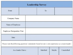 Leadership Survey Form