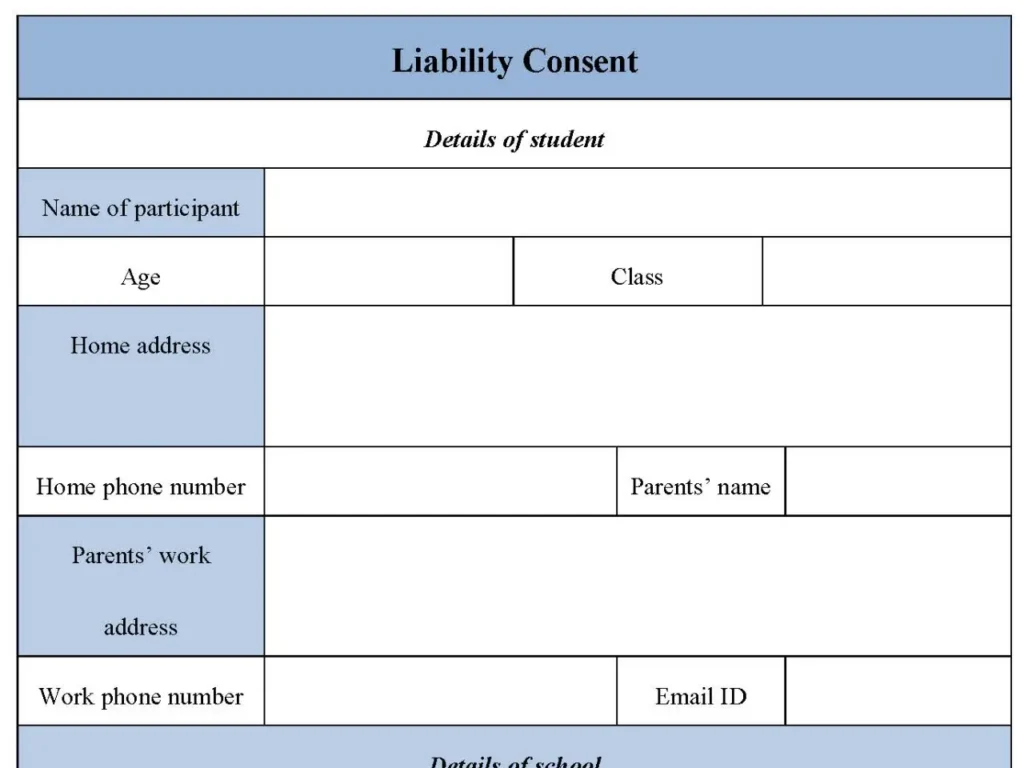 Liability Consent Form