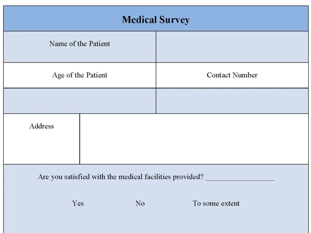 Medical Survey Form