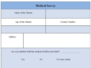 Medical Survey Form