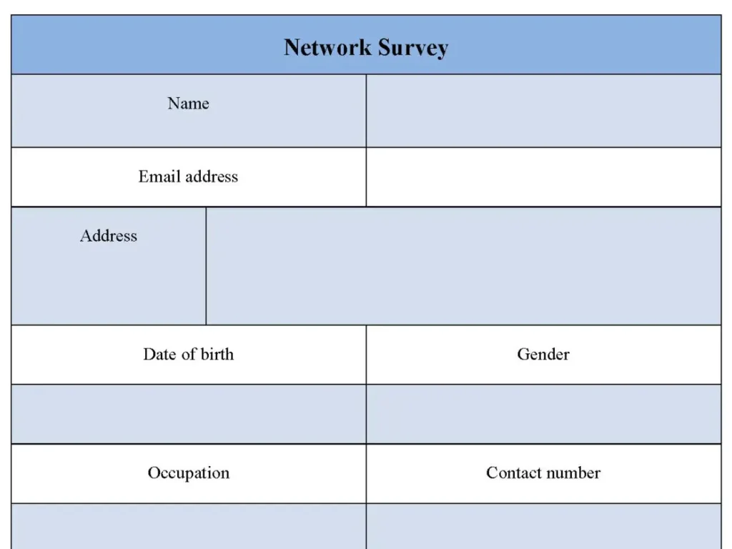 Network Survey Form