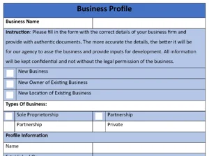 Business Profile Form