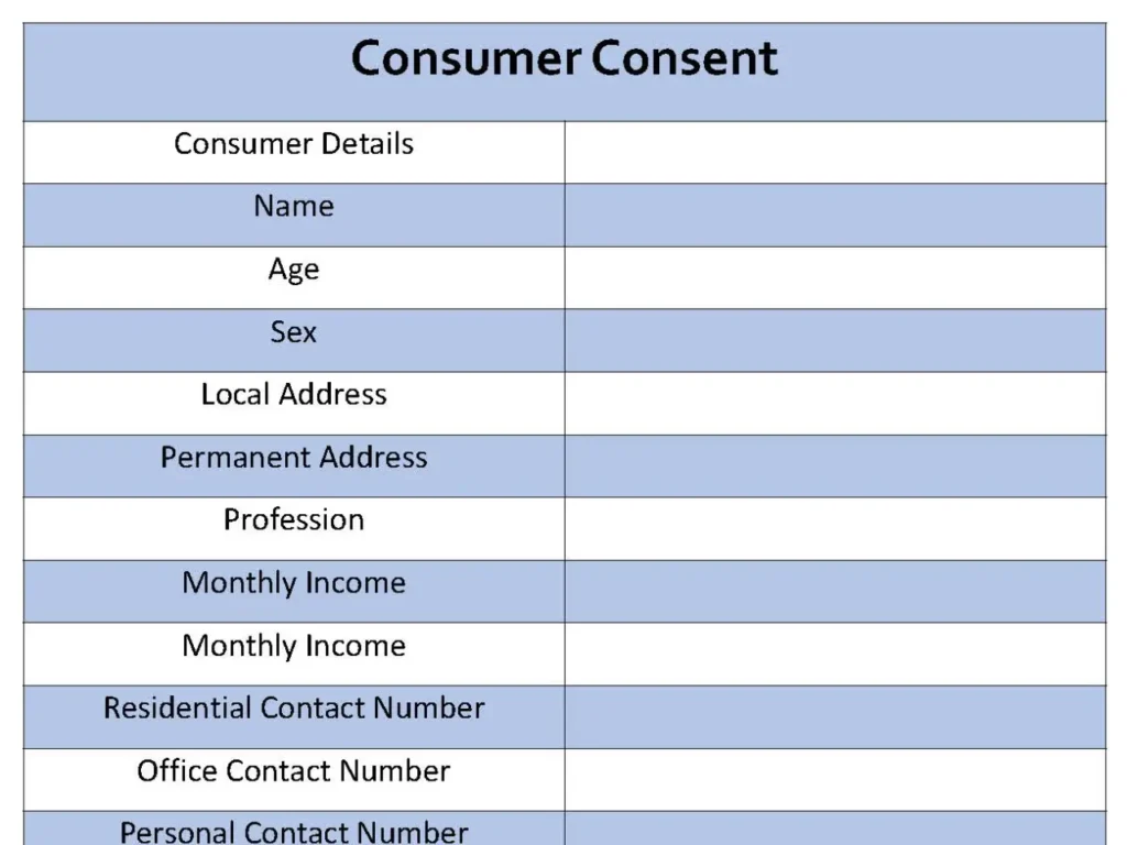 Consumer Consent Form