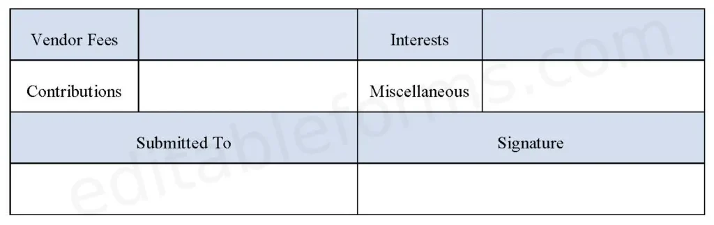 Blank Financial Statement  Template